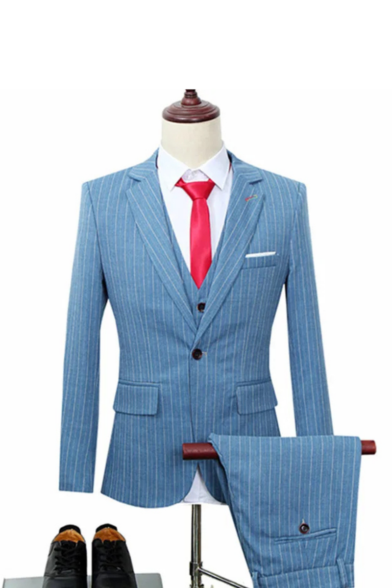 Men's Banquet Wedding Suit Blazer Vest Pants Set Jacket Coat Trousers