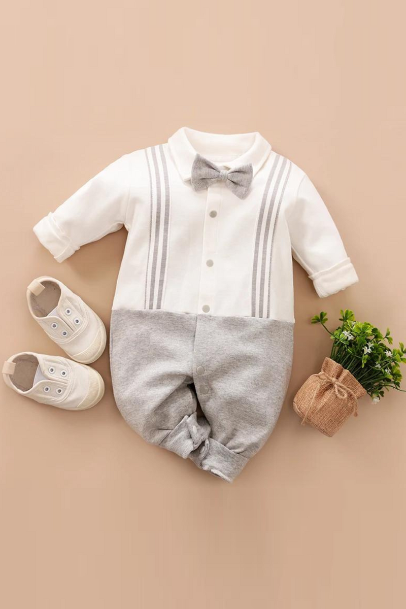 Jumpsuit Cotton Spring Soft Baby Boys Outfit Infant Clothes Gentleman Suits Autumn Toddler Costume Romper Casual