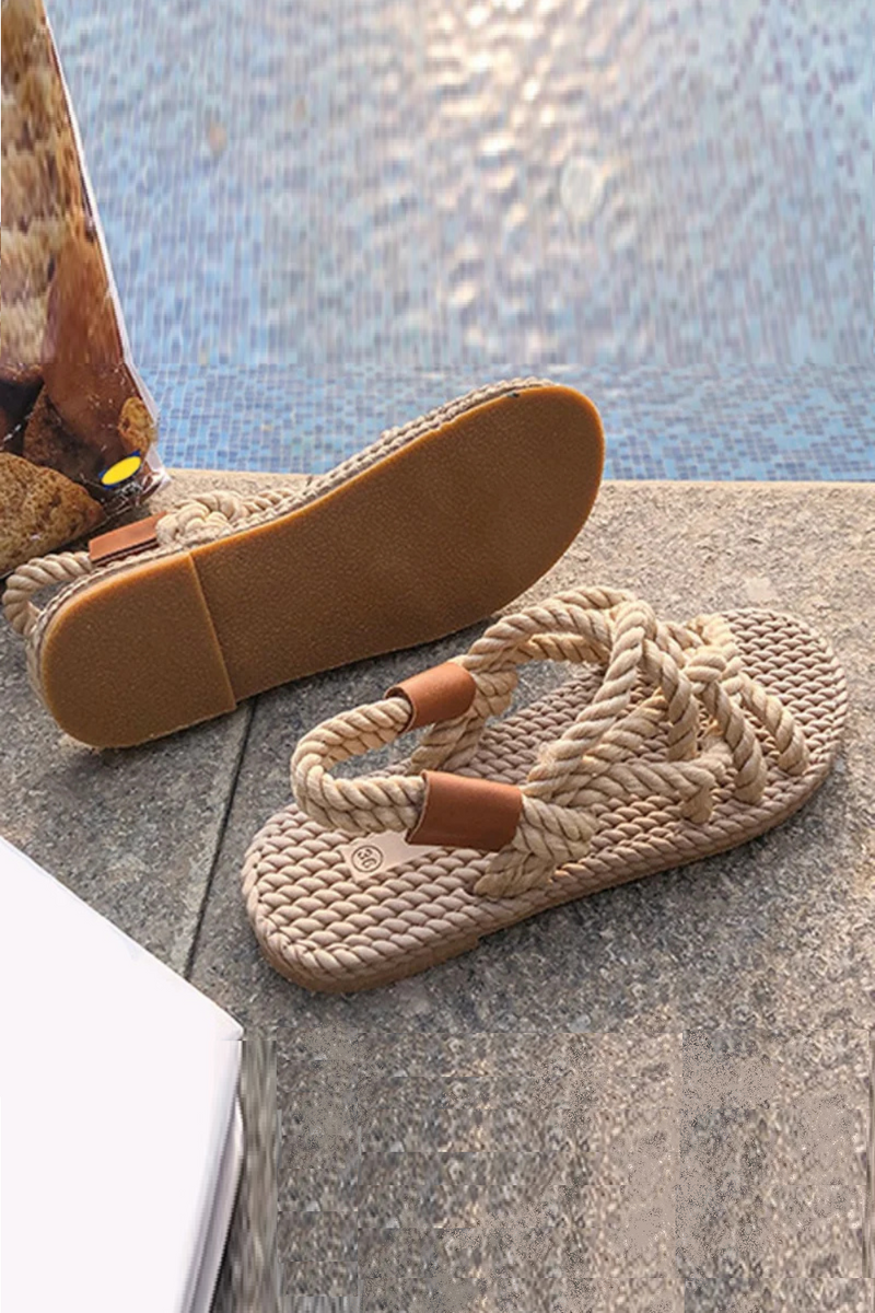 Sandals Woman Shoes Braided Rope with Traditional Creativity Sandals Women Summer