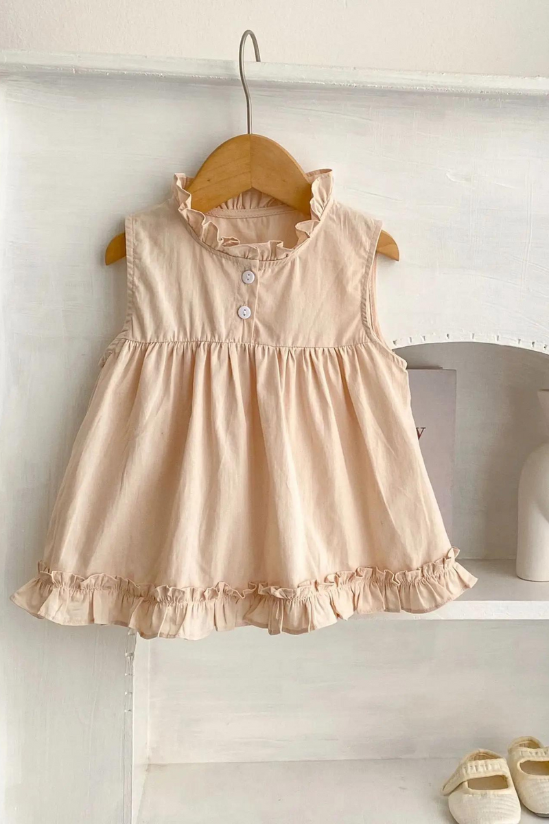 Summer Girls Ruffles Sleeveless Dress