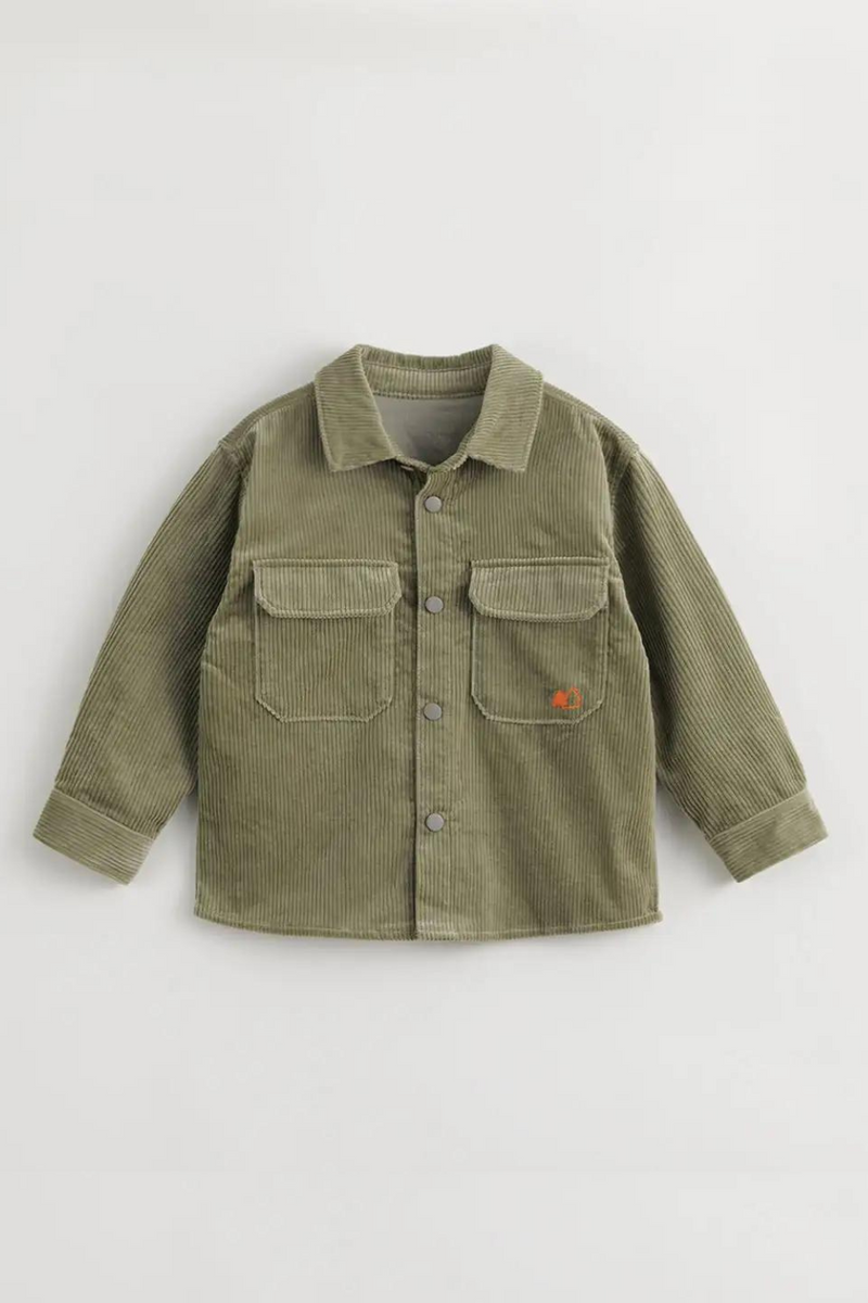 Outdoor Style Boys Cotton Soft Corduroy Shirt for Autumn