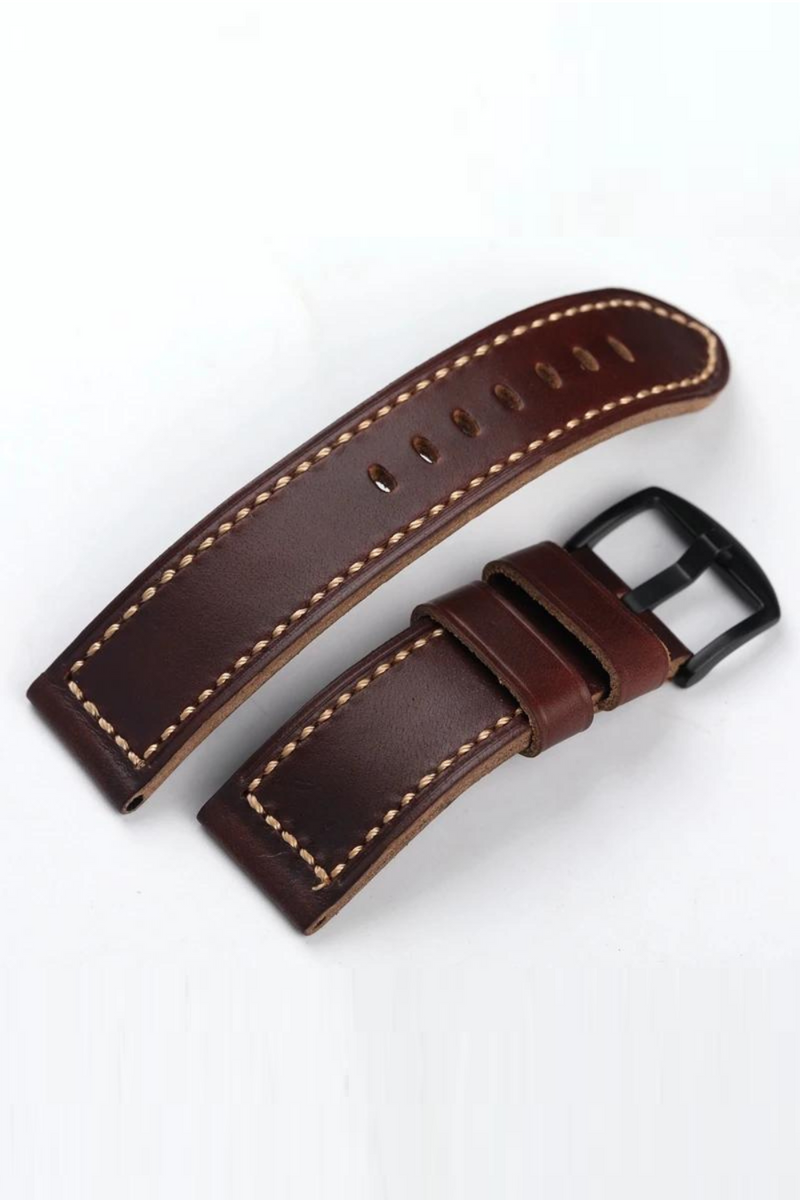 Handmade Leather Watchband Thickened Strap Leather Men