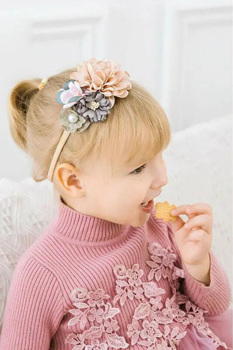 Newborn Baby Flowers Headband Elastic Princess Headbands Child Kids Cute Gifts