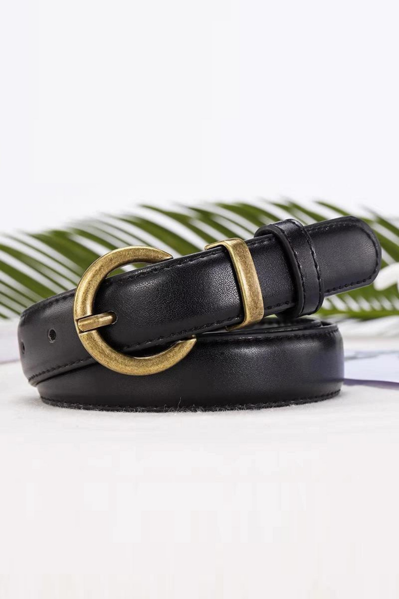 Women's belt simple and retro versatile personalized denim belt women's belt