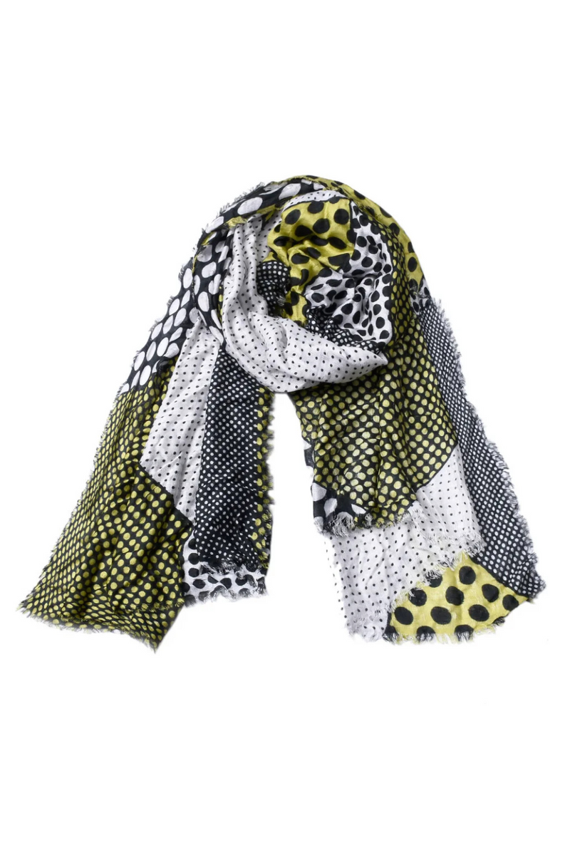 Scarf Women Men Cotton Dot Spring Autumn Scarfs for Ladies Tassel Patchwork Male Female Scarf