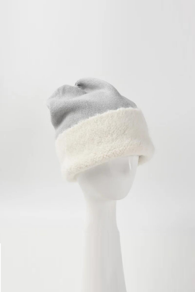 Casual Winter Beanies for Women Thickened Warm Knitted Hat with Circle Wool Patchwork Skullies Cold Hat