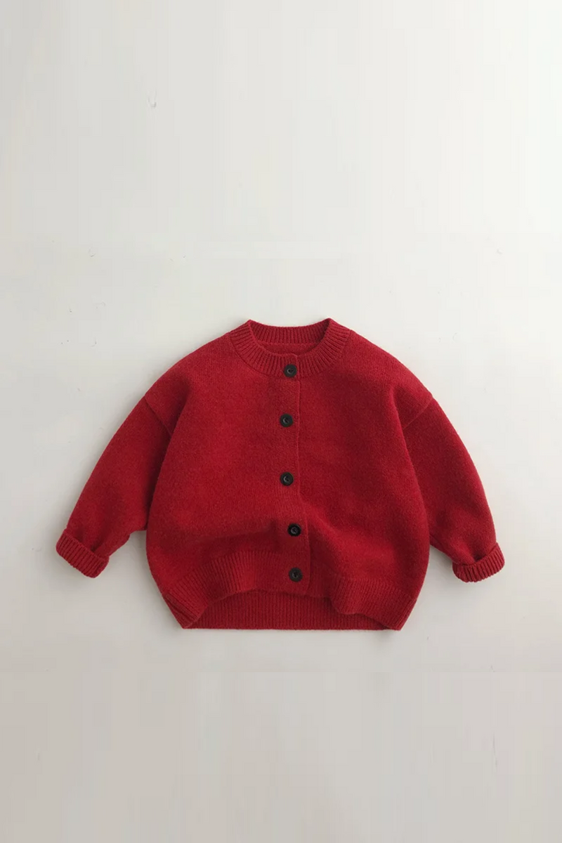 Winter Kids Sweaters Red Toddler Girl Cardigan Kids Boys Girls Cardigan Christmas Costumes Children Coat Clothes