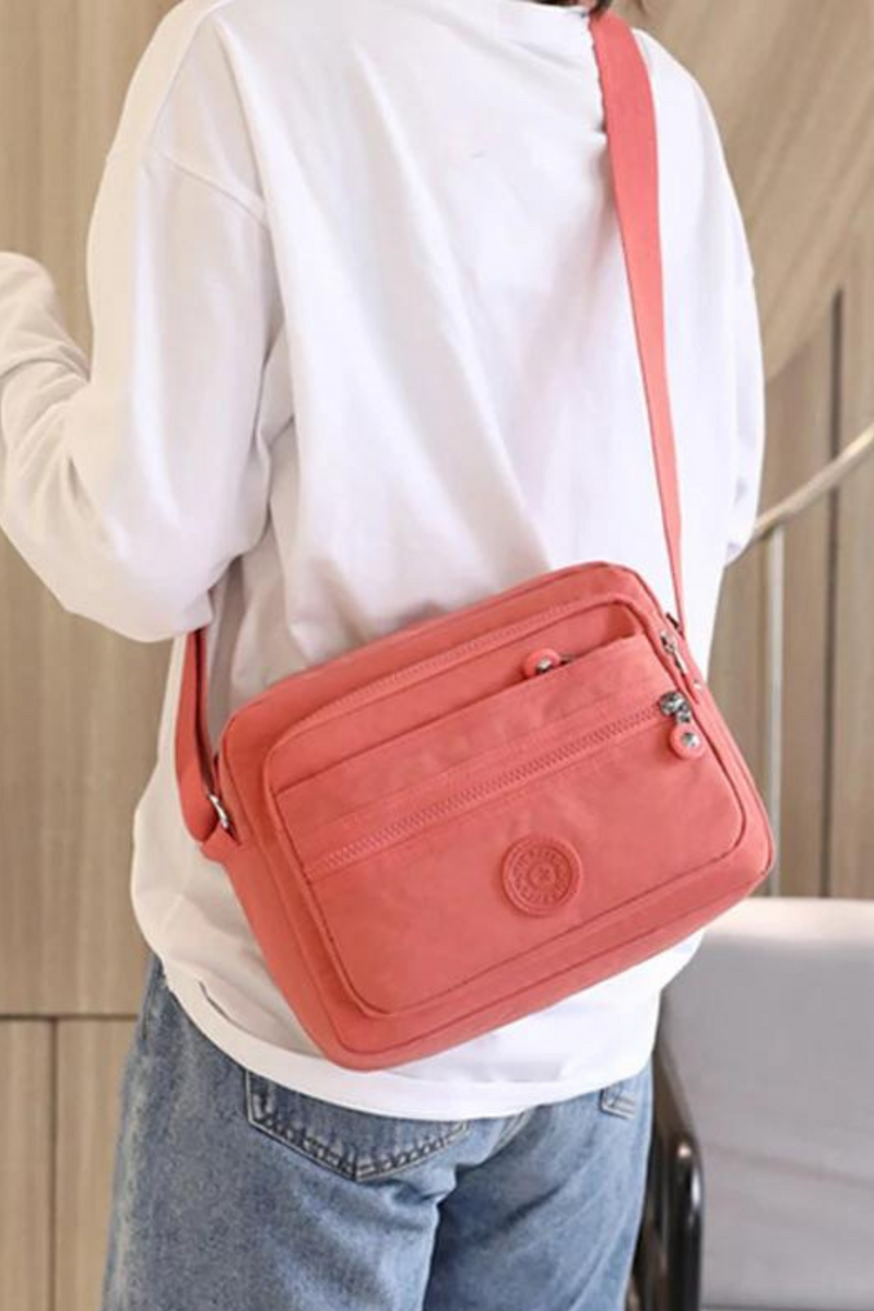 Woman's Shoulder Bag Multilayer Solid Zipper Crossbody Bags for Women Simple Female Messenger Flaps