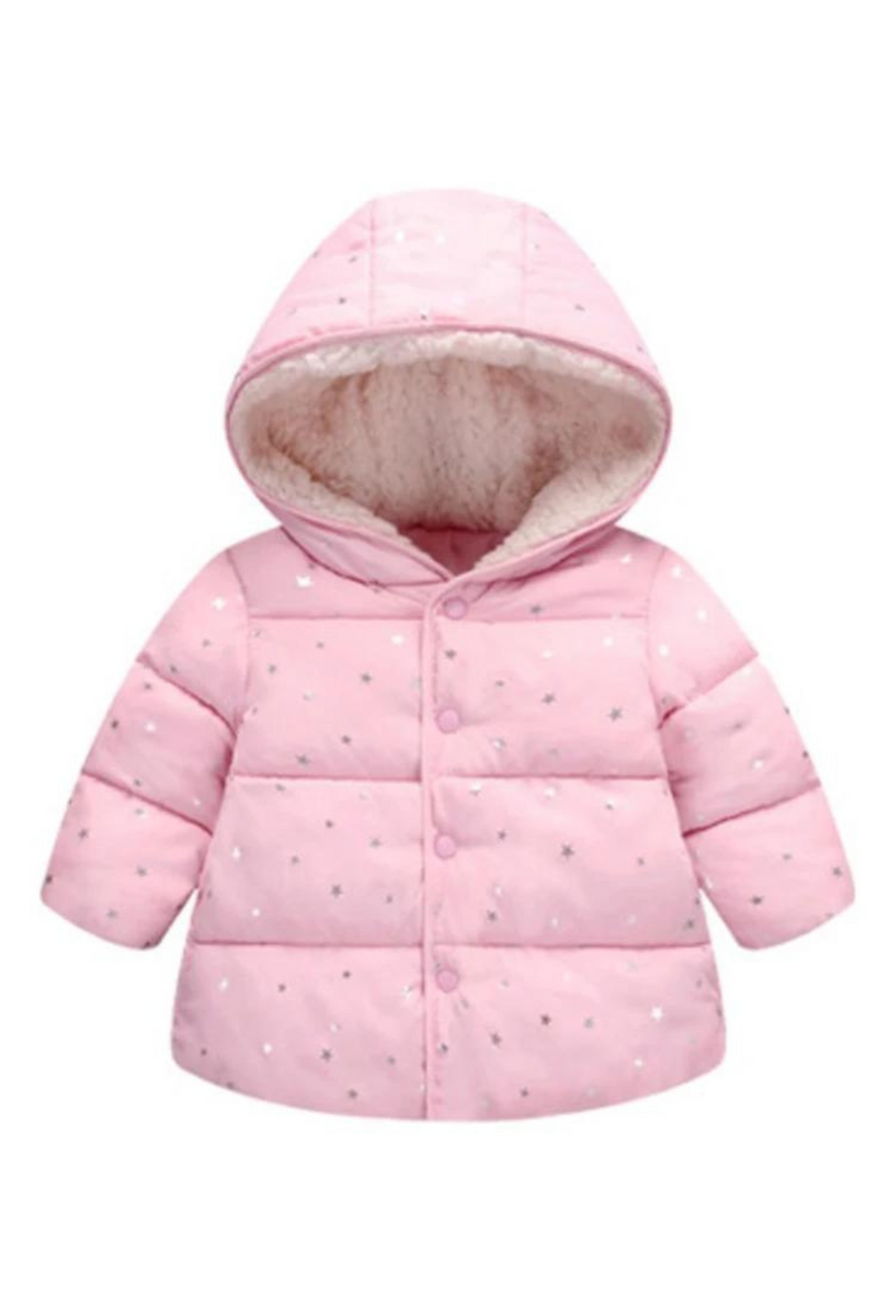 Winter Jacket for Girls Children Winter Outerwear Girl Coat Kids Warm Thick Hooded Star Down Coats For Teenage Snowsuits