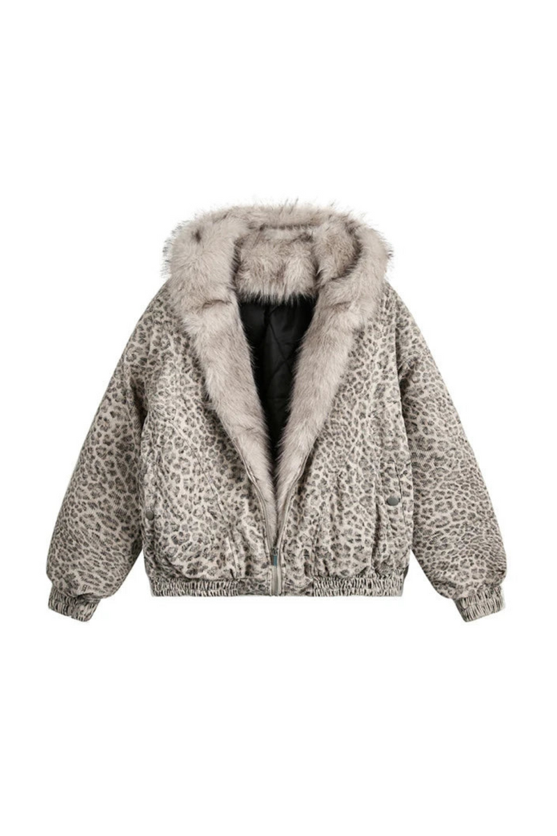 Men's Fleece Jackets Hooded Fur Thick Padded Coats Thermal Contrast Color Male Clothing