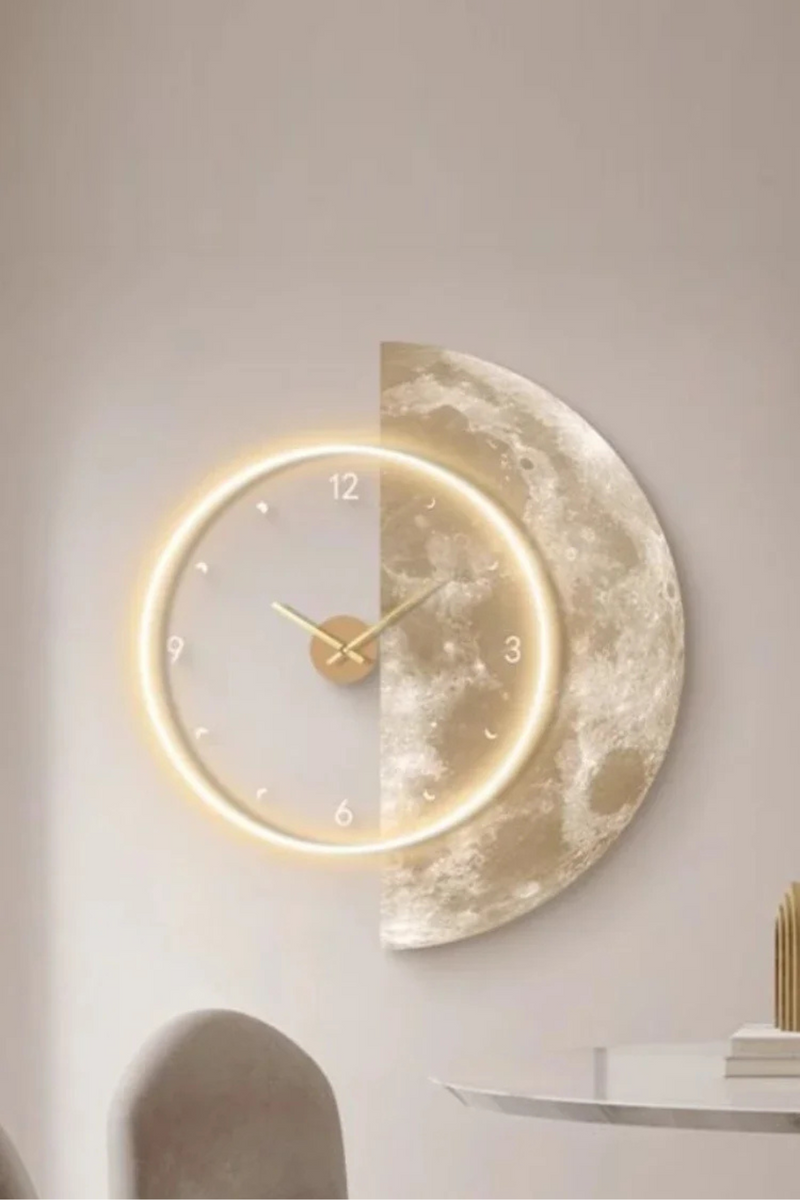 Lights Wall Clocks Remote Controlled Wall Clocks Living Room Modern Clock Design Luxury Home Decor