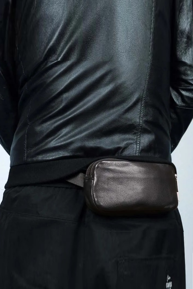 Waist Packs Men Genuine Leather Chest Bags Top Handmade Small  Messenger Crossbody Bag Mini Travel