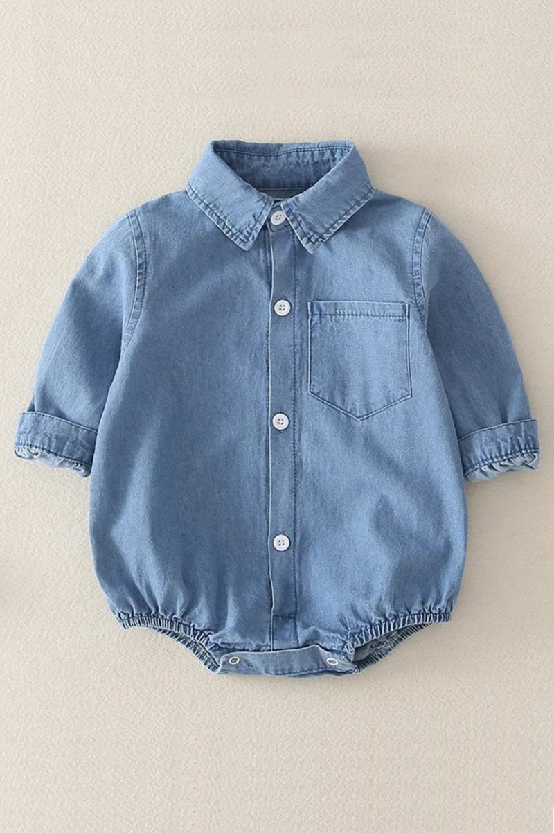 Baby Clothing Newborn Baby Boys Denim Bodysuits Jumpsuit Outfits Sunsuit Baby Girls Clothes 0-24M