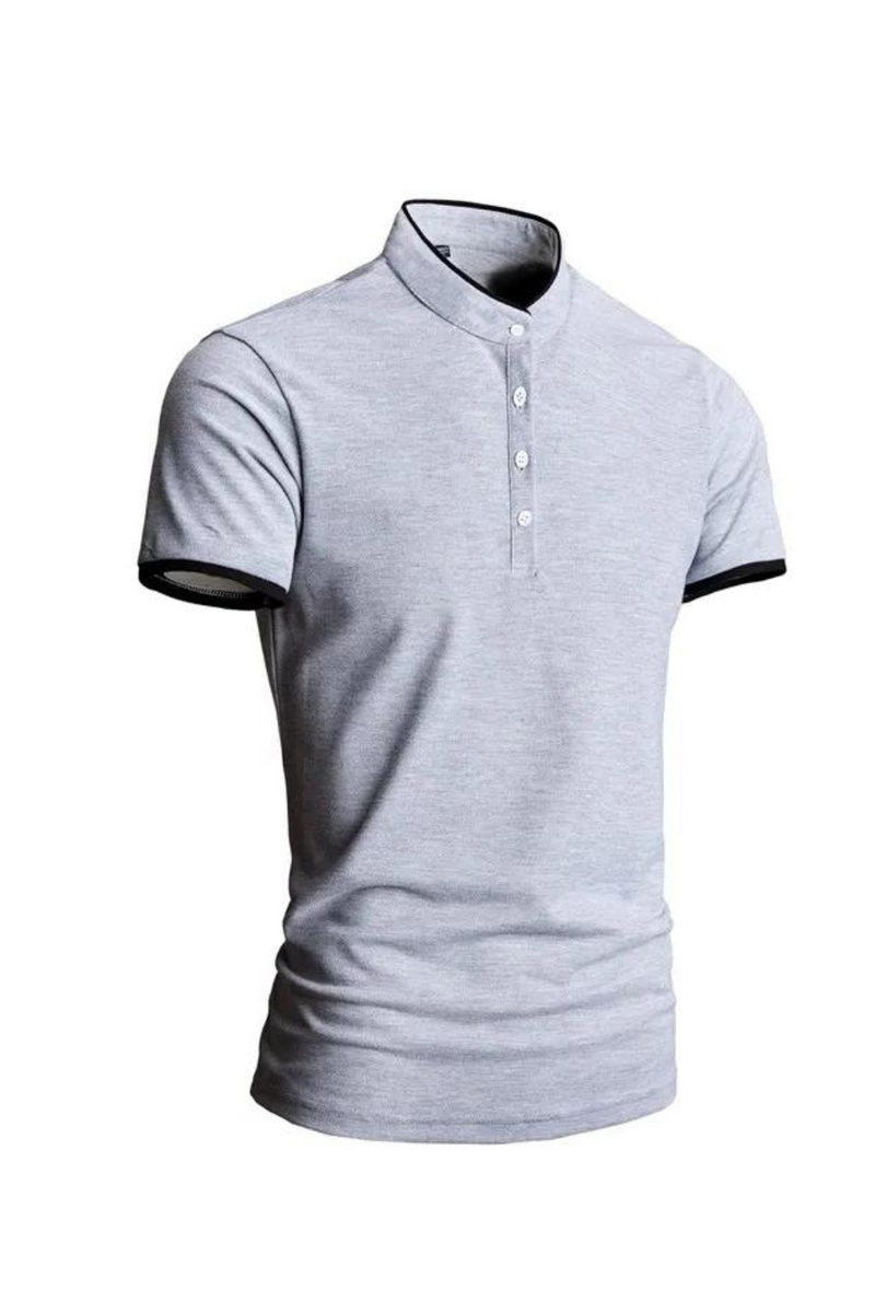 Summer Polo Shirts Men Shirts Solid Slim Tops Tees