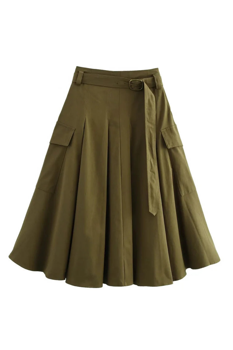 Cargo Skirts For Women Women's Skirt Midi High Waist Skirts Women Skirt Elegant