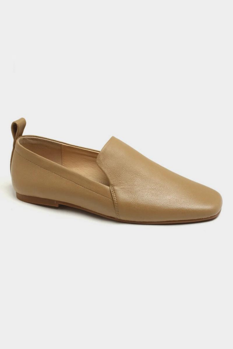 Casual Loafers For Women Soft Real Leather Square Toe Flats Shoes