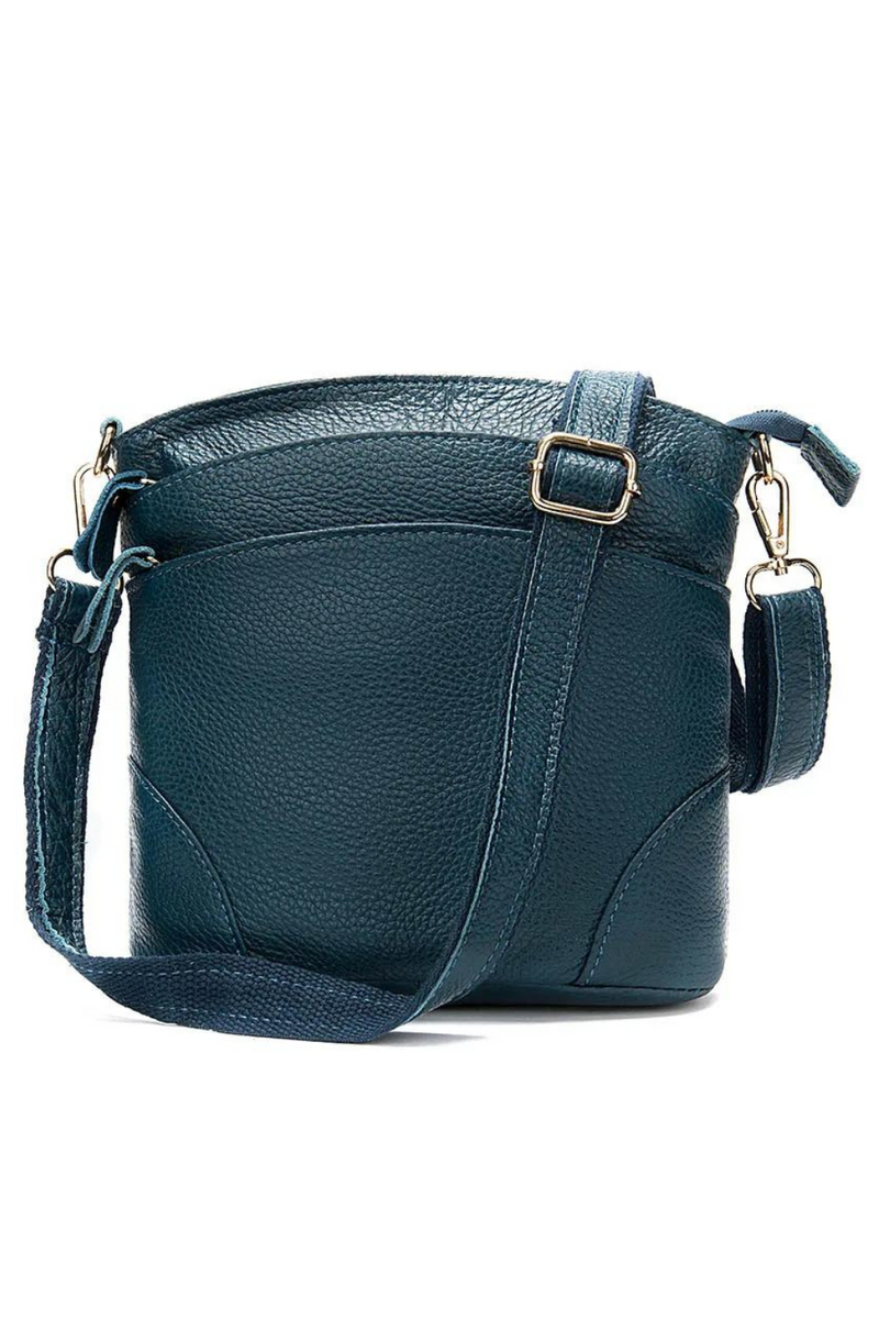 Genuine Leather Women Bag Soft  Leather Shoulder Bag Girls Bucket Designer Crossbody Bag