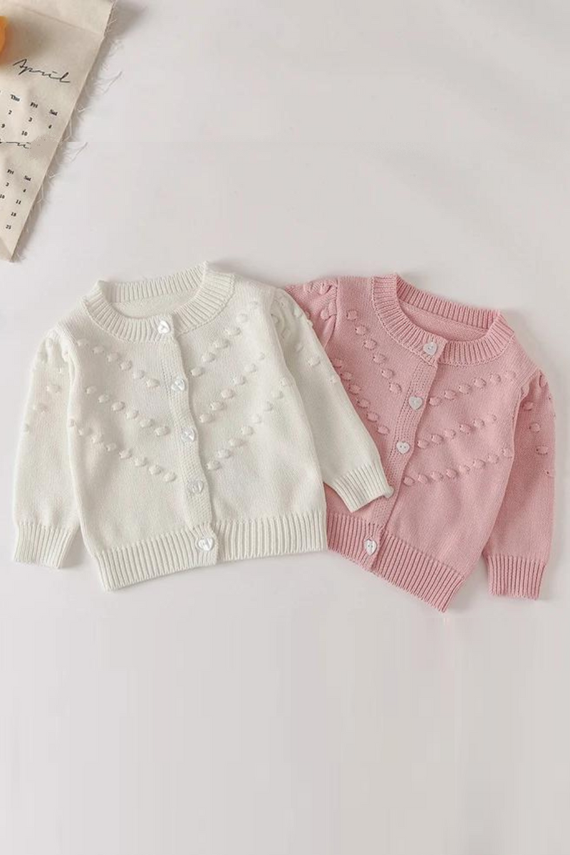 Newborn Knitwear Long-sleeve Cotton Baby Sweaters Princess Girls Coat Sweater Toddler Knit Cardigans Infant Tops Jacket