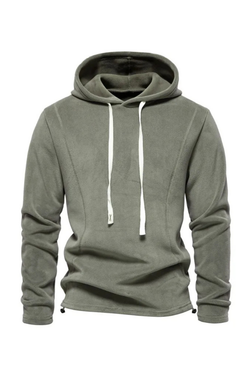 Autumn Men Polar Fleece Pullover Hoodies Loose Sweatshirts Hooded Casual Sweatshirts