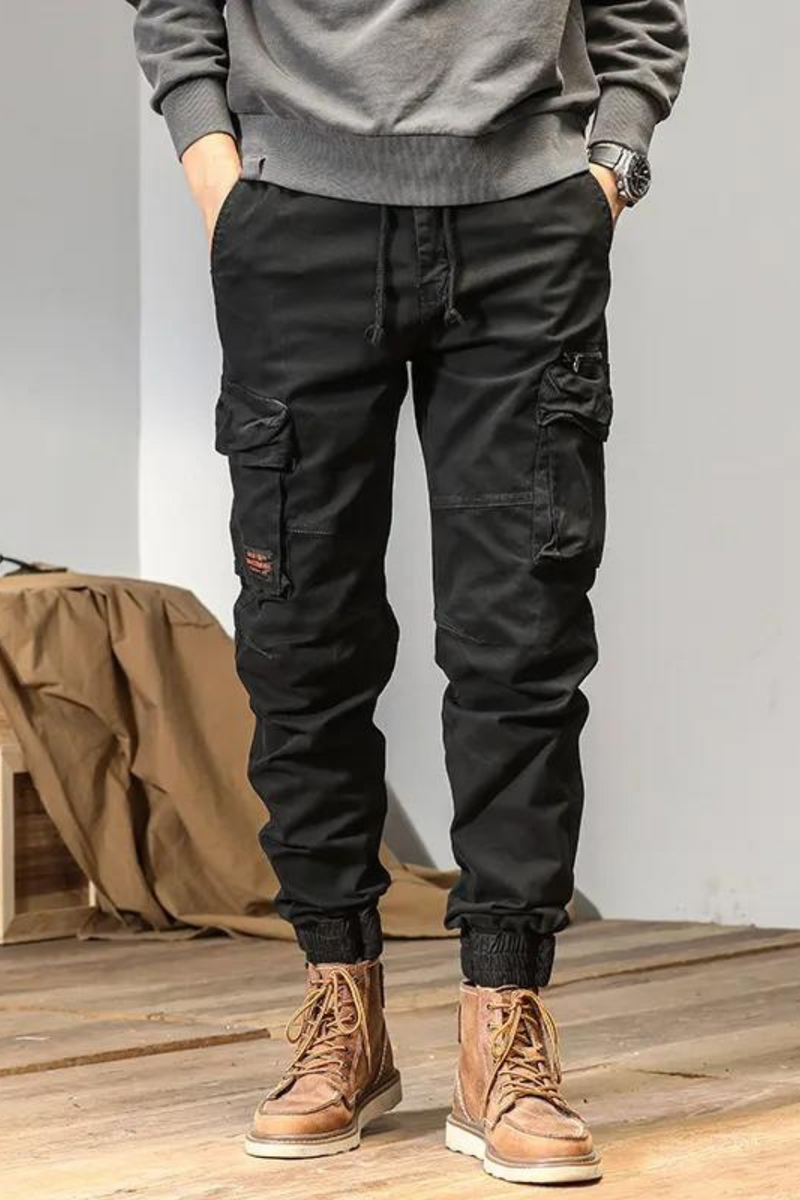 Cargo Pants Men Casual Male Trousers Sweatpants Streetwear Tactical Track Black Pants Men