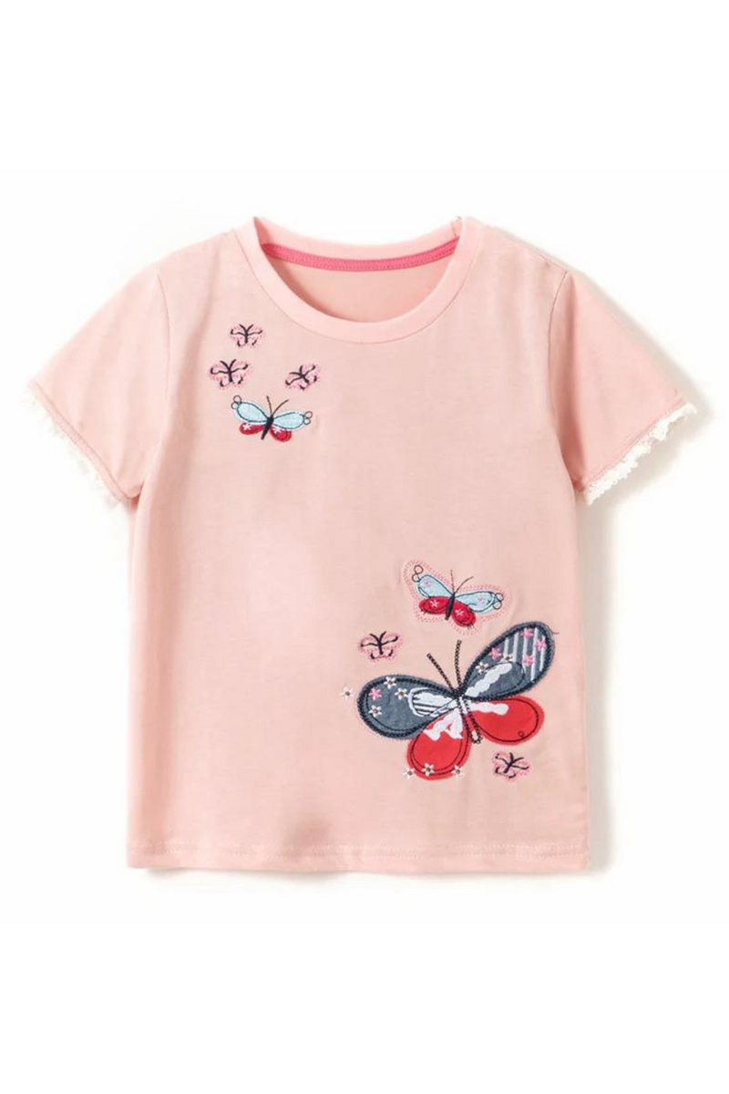 Girls t shirt Baby Girl Clothes Kids Casual t-shirt Short Sleeve Infant Children Clothing Summer Tee Tops