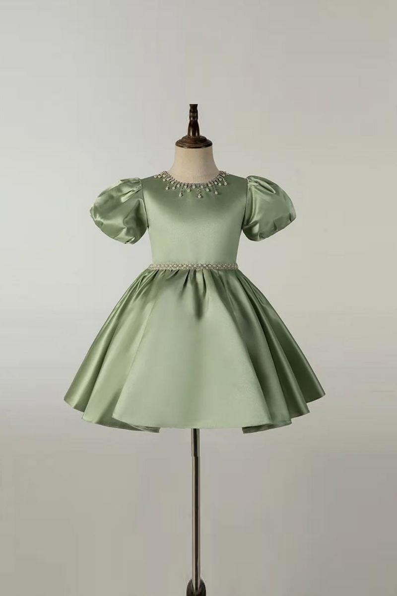 Dress Girls Children Spring Green Princess Dress Children Clothing