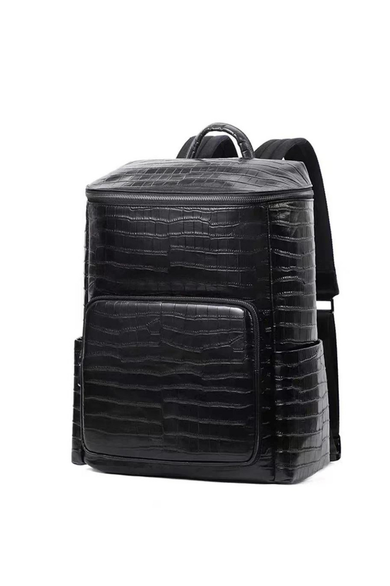 Leather Travel Backpack Men Business Backpack Large Rucksack for Men Laptop Bag