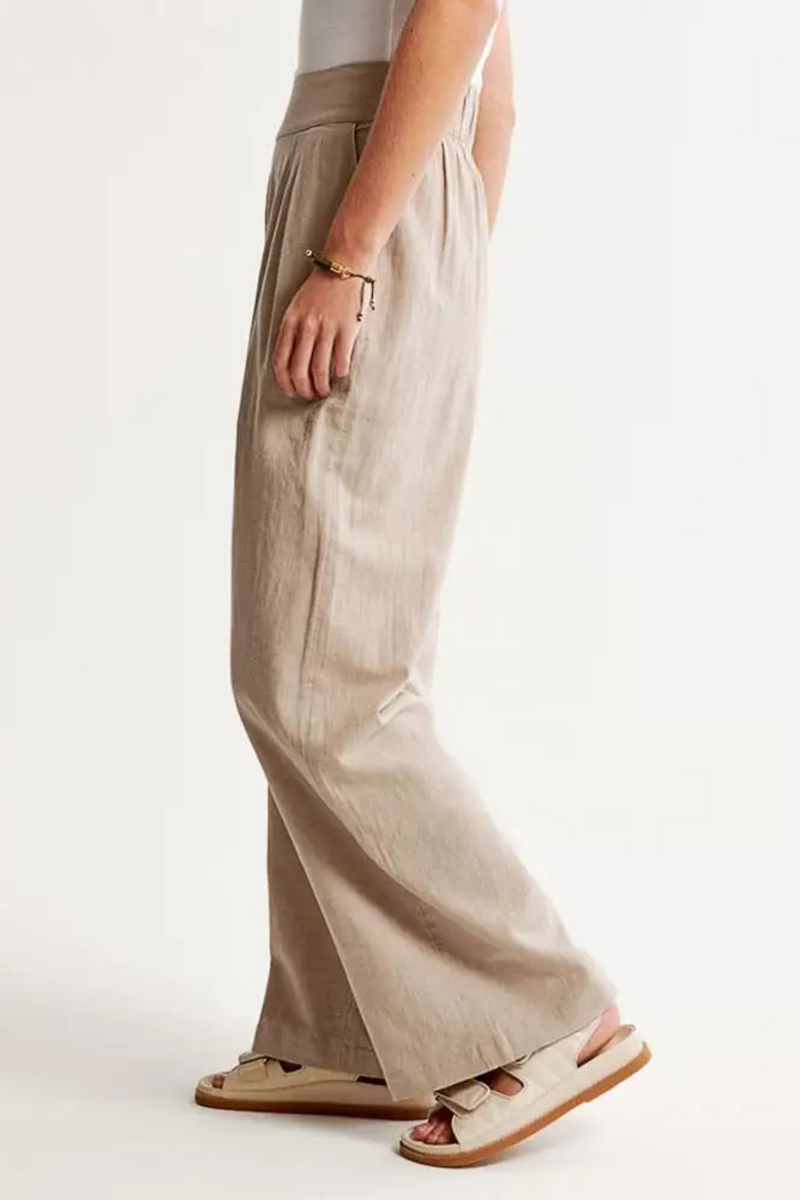 Women Pants Women Wide Leg Pants Casual Solid Color Trousers