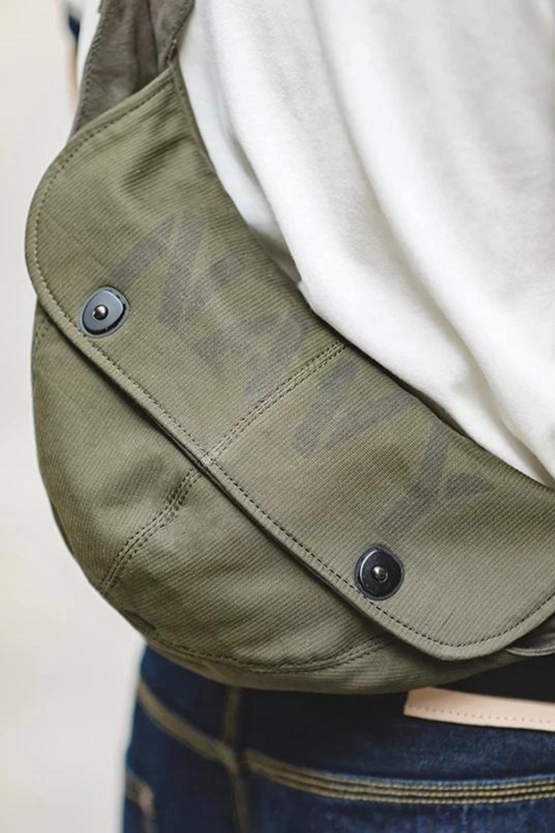 Retro Deck Men's Bags Military Canvas Messenger Crossbody Chest Waist Bag Hats Shoulder Belt Bag