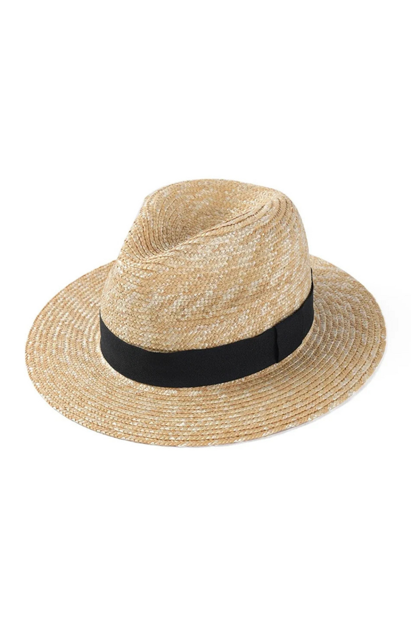 Mens Hat Panama Hat Ribbon Black Spring Summer Casual Outdoor Jazz Female Male Beach Sun Hat