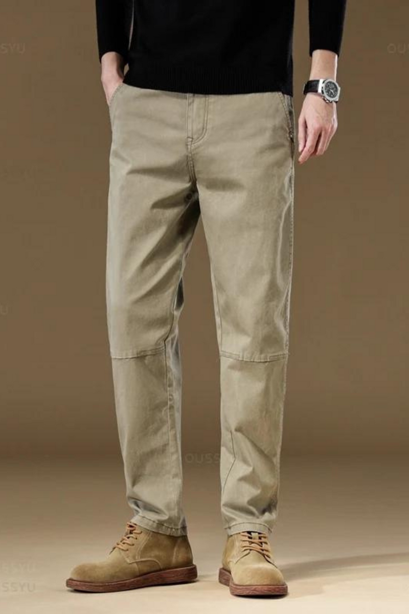 Men's Cargo Pants Solid Wear Casual Pant Wide Trousers