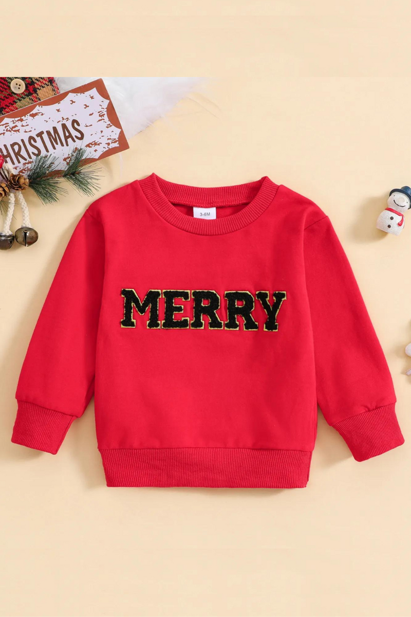 Christmas Baby Boys Girls T Shirts Long Sleeve Pullover Xmas Letter Autumn Sweatshirt Tops