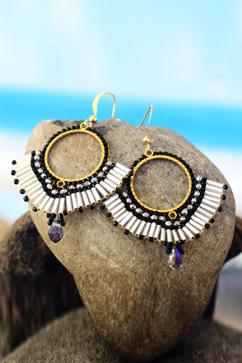 Bohemian Women Earrings Bling Crystal Dangle Chandelier Earring Bold Jewelry