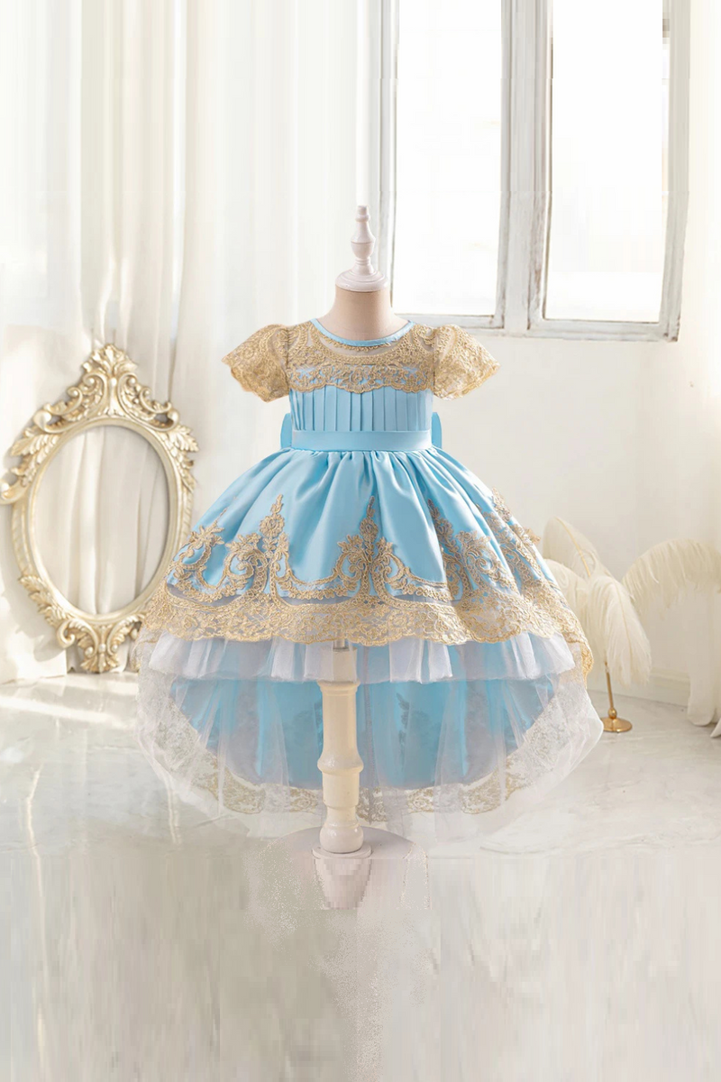 Formal Embroidery Party Dress For Girls Princess Dress Elegant Children