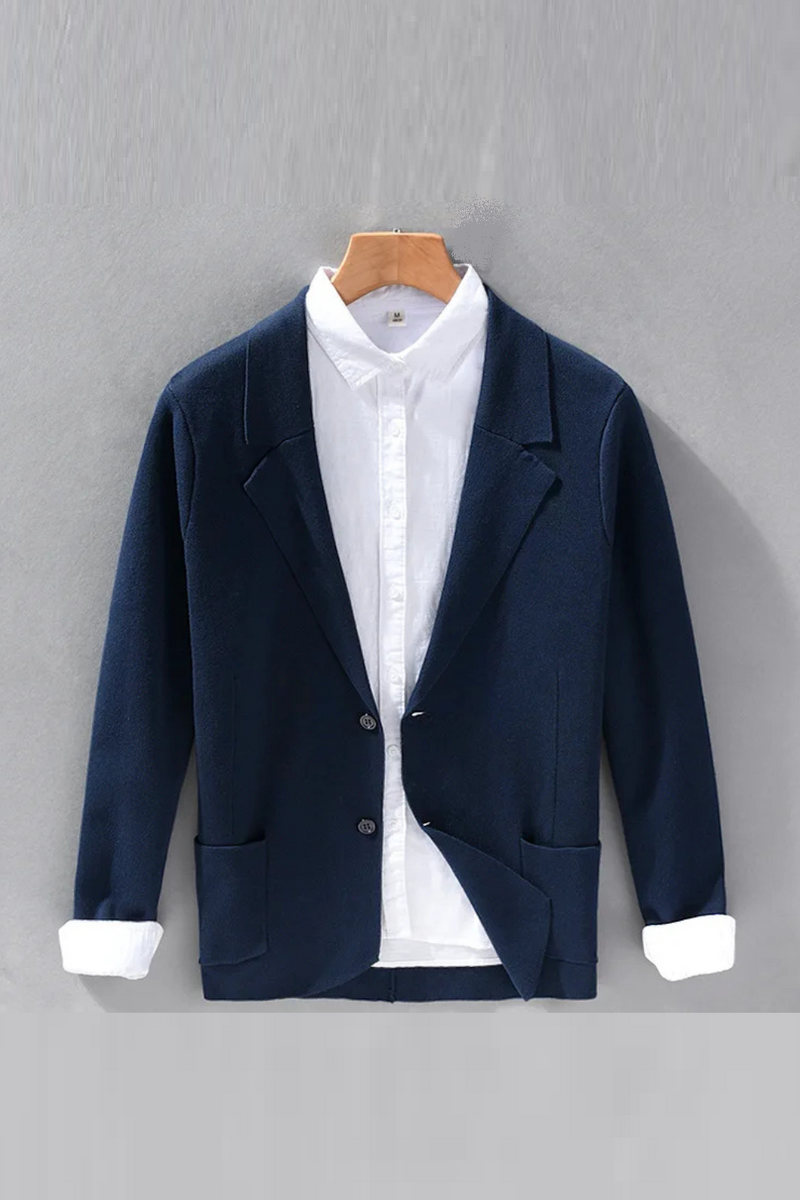 Natural Premium Suits Coat Simple Casual Basic Men's Blazer Comfortable Slim Fit Jacket Top