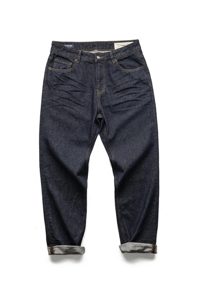 Classic Straight-Leg Retro Loose Jeans for Men