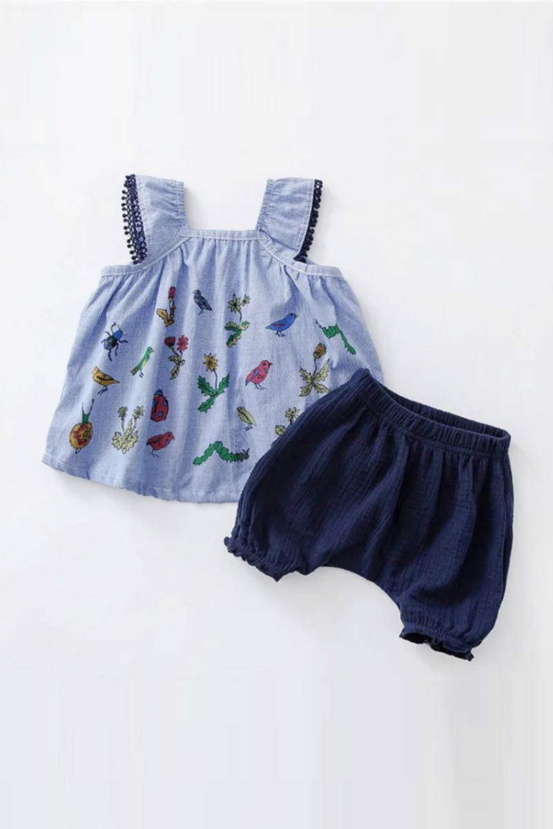 Summer Casual Kids Clothing Baby Girls Clothes Sets Suits Summer