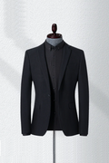 Men Slim Fit Solid Casual Elegant Suit Jackets Outwear Luxury Coats Stylish Spring and Autumn Outfits