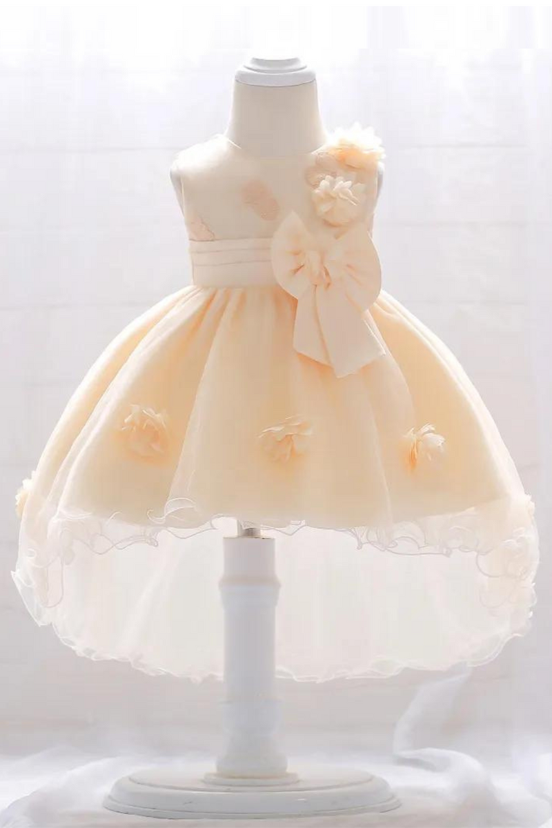 Summer Christening Birthday Dress For Baby Girl Frock Princess Girl Dresses Party Infant Flower Dress