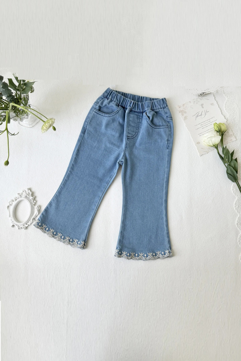 Girls Denim Pants Kids Jeans Children Clothes