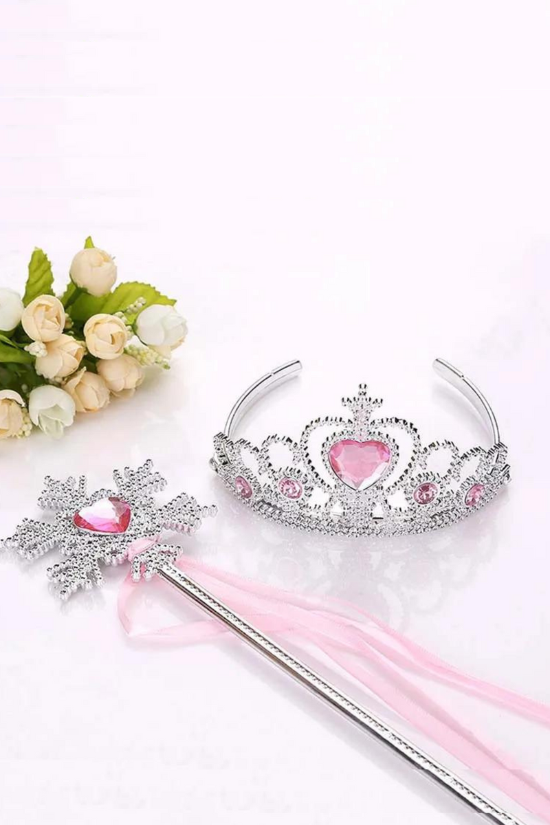 Girls Princess Crown Hair Accessories Bridal Crown Crystal Diamond Tiara Hoop Headband Hair Bands For Kids Party Hairbands