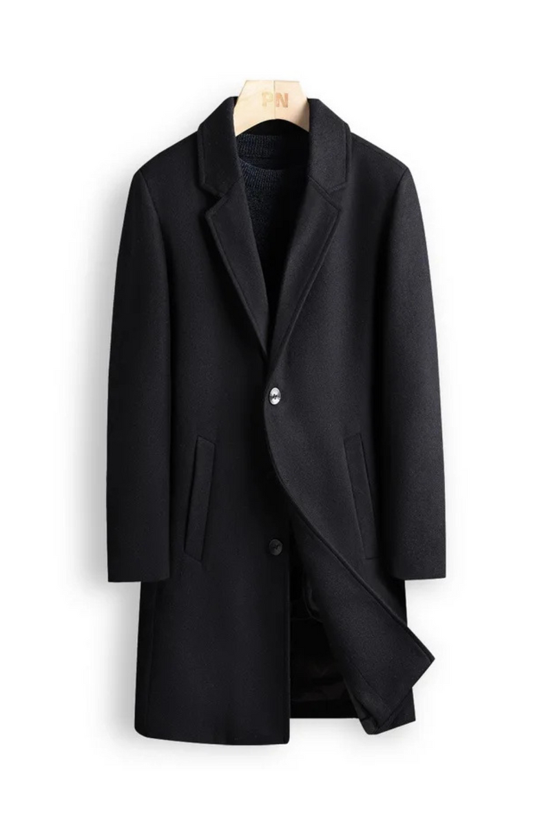 Long Wool Coat Winter Detachable Liner Jacket Men's Double-sided Woolen