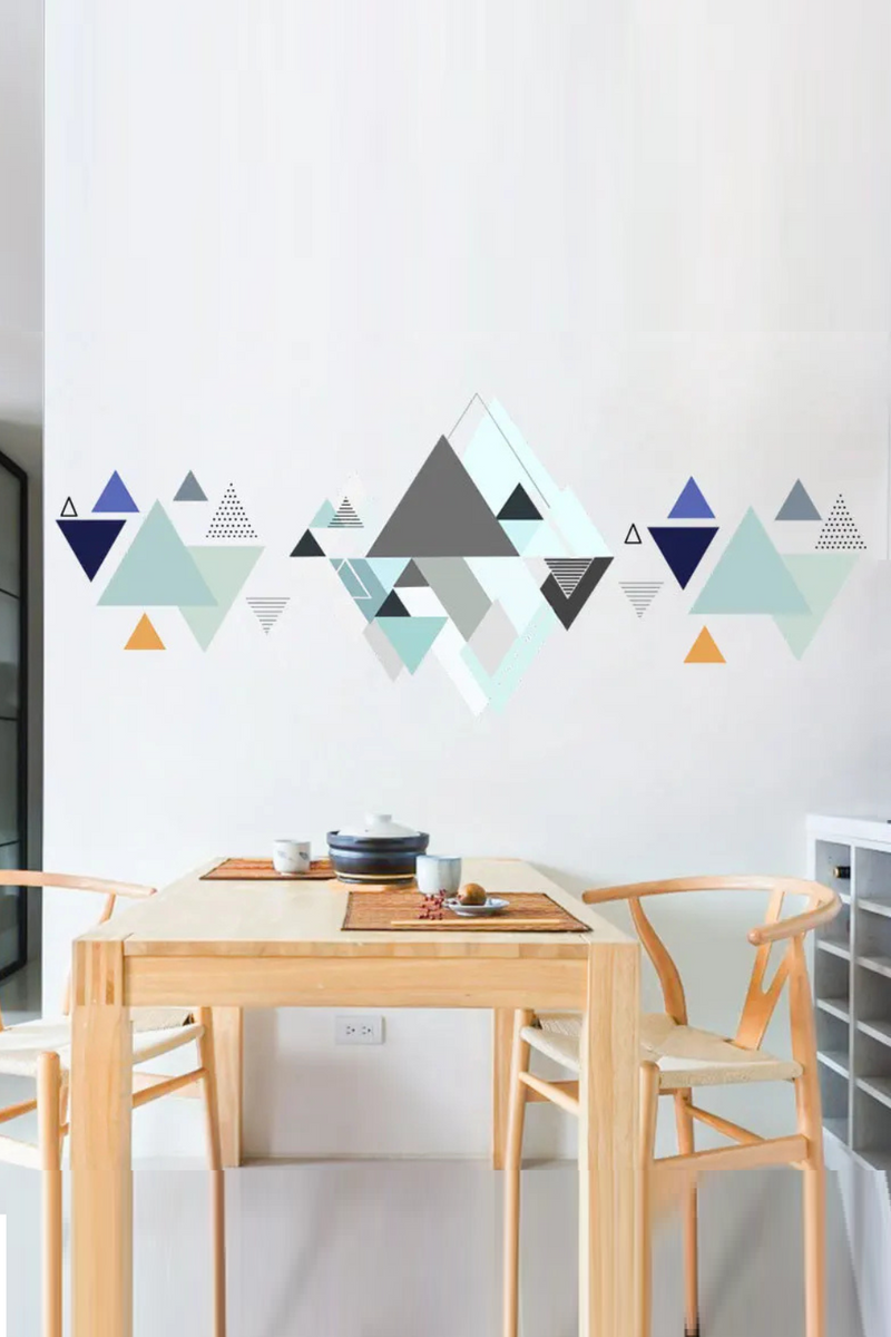 Geometric Patterns Combination Wall Stickers Minimalist Home Decoration Mural Living Room Bedroom