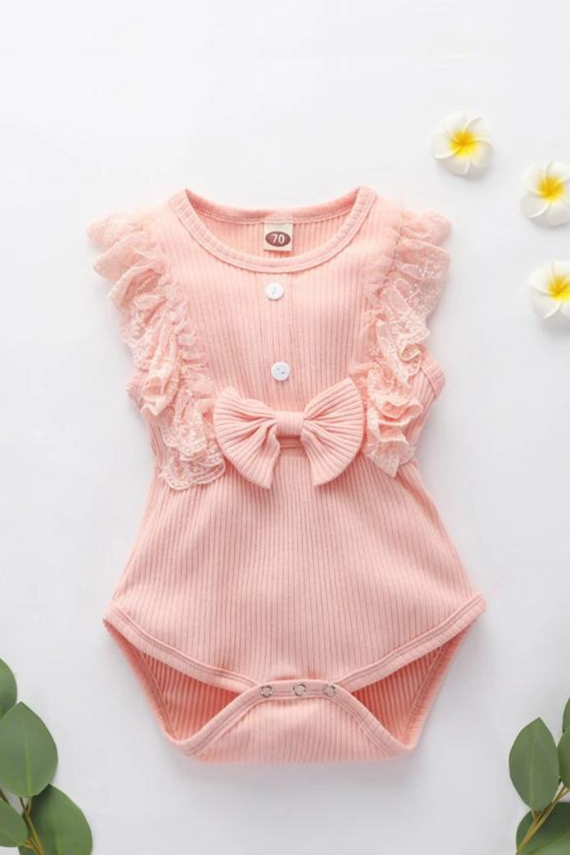 Baby Girls Clothes Summer Outfits 0-18M Bow Cotton Baby Romper Baby Clothes Jumpsuit For Infant Clothing