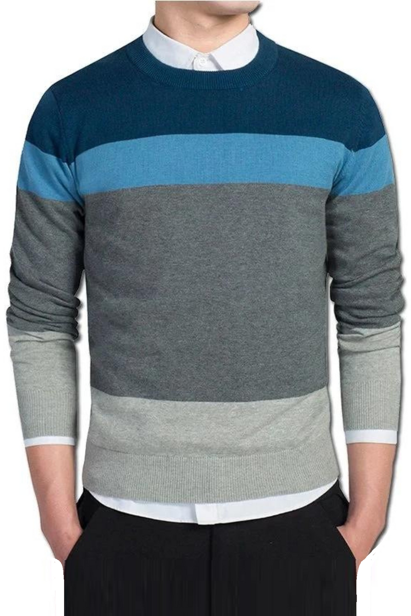 Men Sweaters and Pullovers Men's Casual Slim Fit Long Sleeved Knitted Sweaters Pullovers Male Clothes