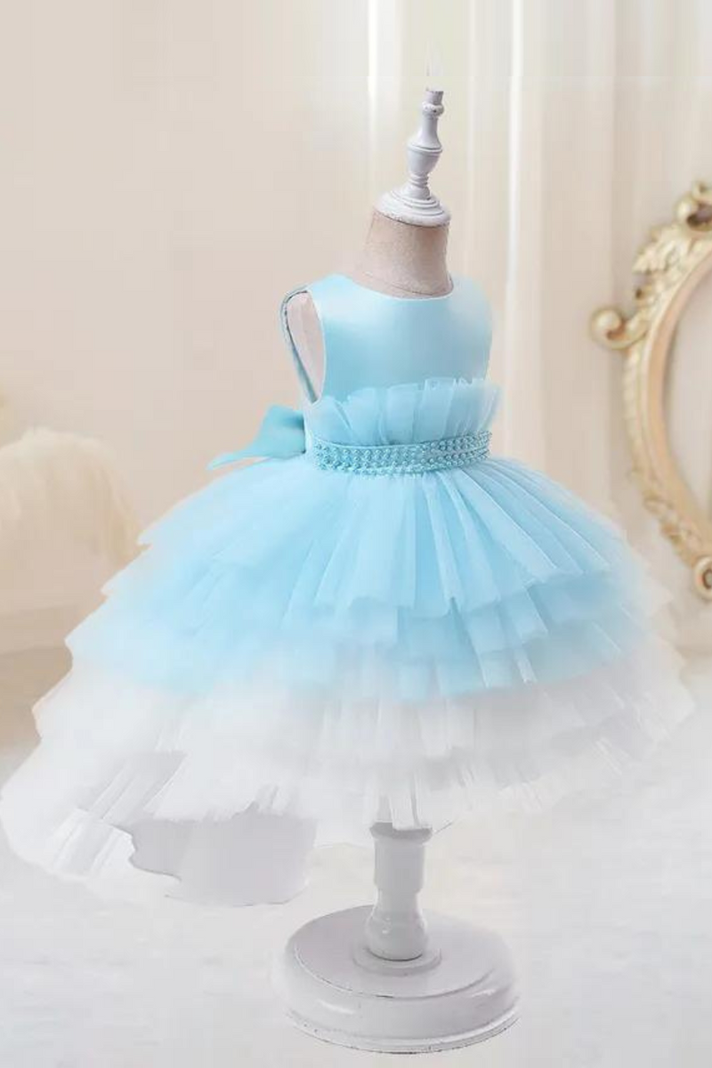 Girl Flower Dress Kids Bridemaid Wedding clothes For Children Gowns Elegant Party Wear Formal