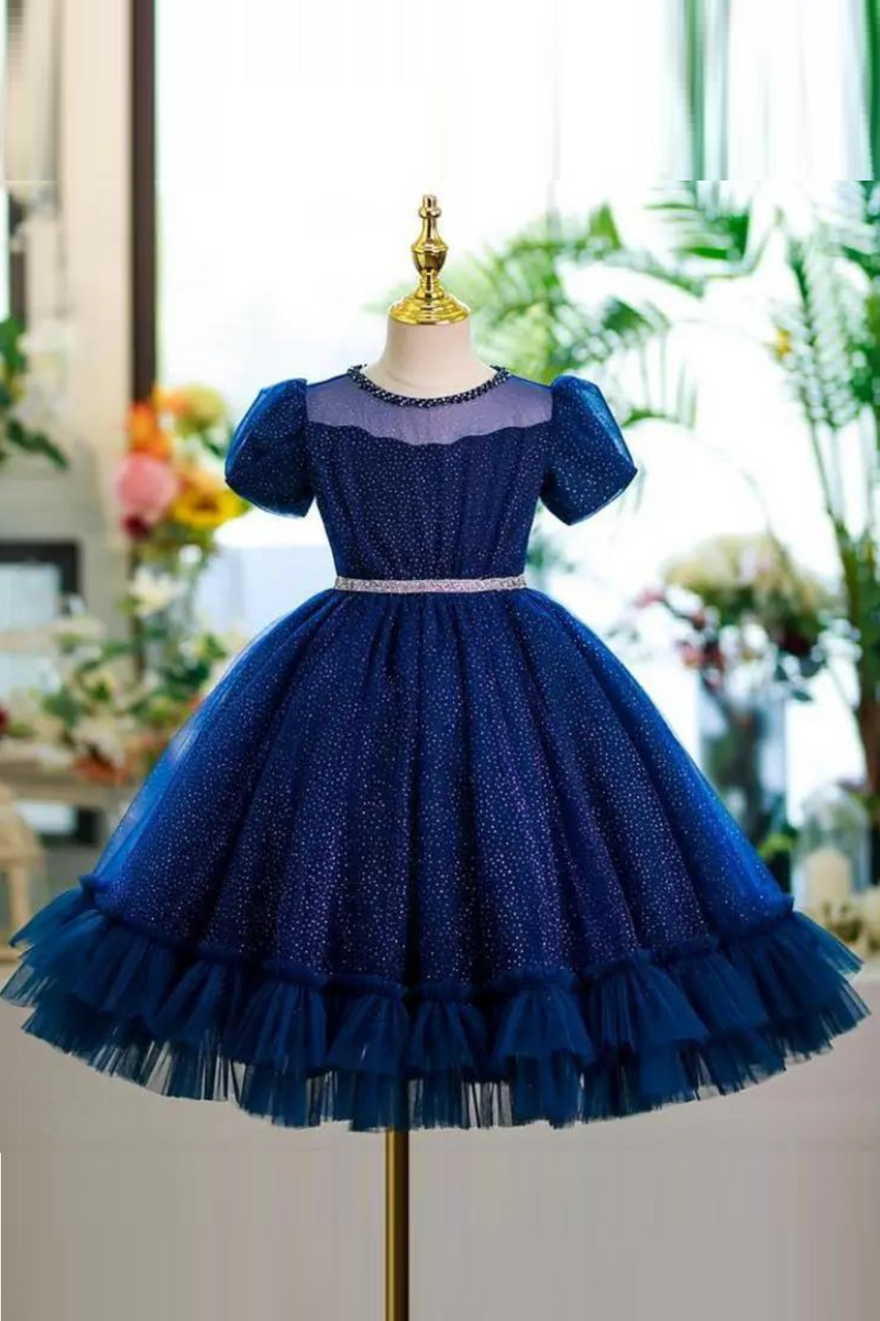 Children's Evening Gown Autumn Kids Performance Clothes Wedding Birthday Party Christening Dresses For Girls Baptism