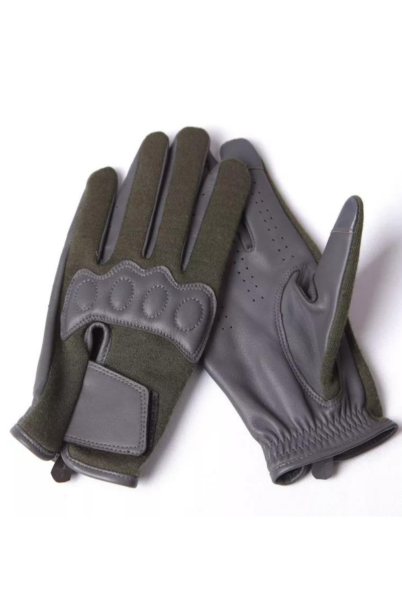 Leather Men Gloves Pilot Flame Retardant Cloth Genuine Leather Breathable Touchscreen Gloves Male