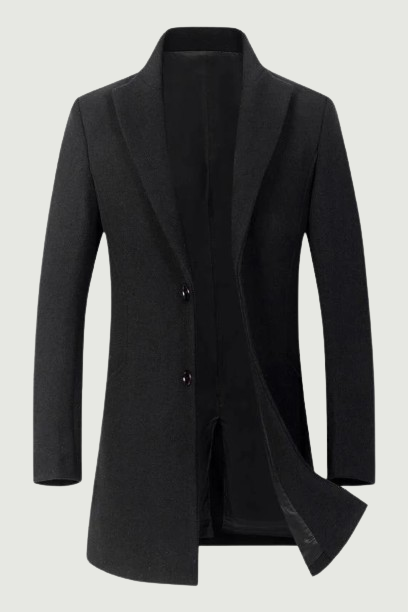 Autumn & Winter Boutique Wool Solid Men's Casual Business Woolen Coat Jacket Thickened and Warm Men's Trench Coats