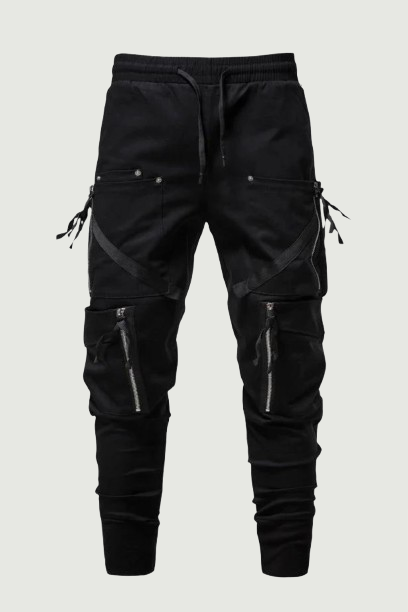 Men's Streetwear Multi-Pocket Cargo Pants Men Casual Side Pockets